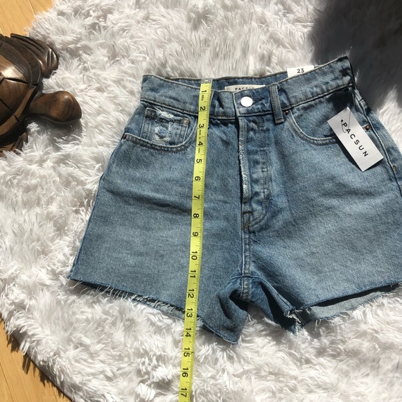 🔴SOLD🔴PacSun Thalia Denim High Rise Icon Shorts - Picture 8 of 10